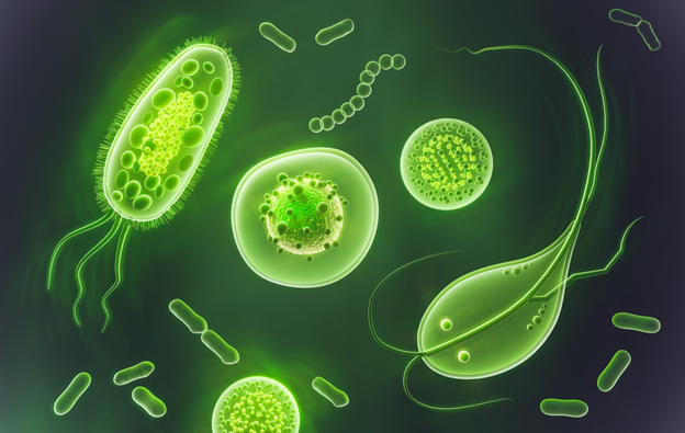 The image depicts the role of enzymes in daily life 