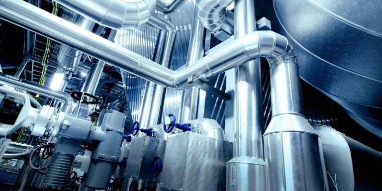 Chemical engineering assignment help: Pipes and valves in a vast industrial building