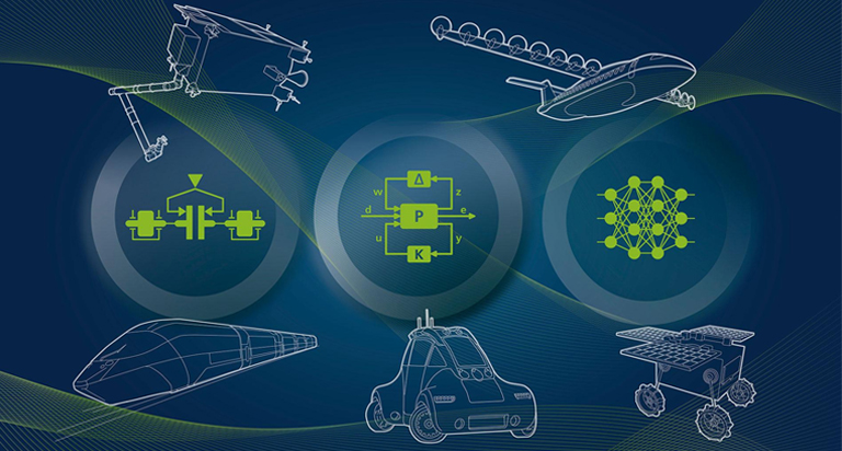 Various types of vehicles displayed on book cover, illustrating dynamics control assignment concept