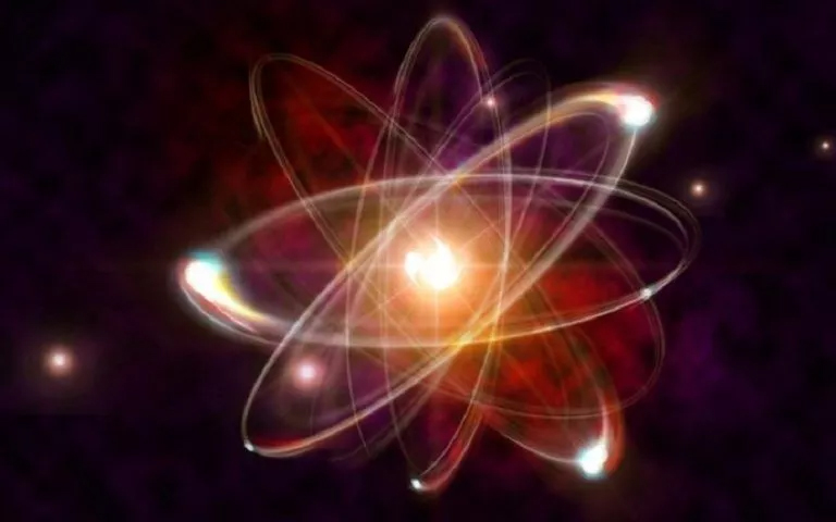 Abstract depiction of a nuclear atom, representing Quantum Physics homework help concept